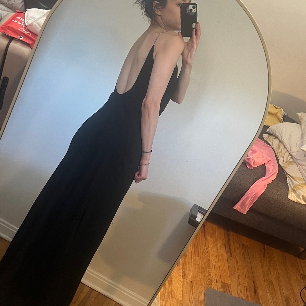 Stunning vintage y2k black backless maxi event dress - Picture 2 of 8